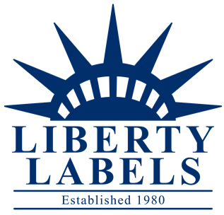 Liberty Labels Logo PNG Clear Blue