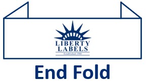 End Fold - Fold End Cut type for woven labels