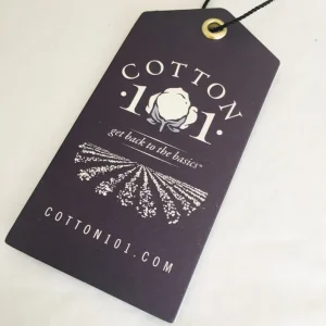 Custom clothing hang tag with logo and string – Liberty Labels