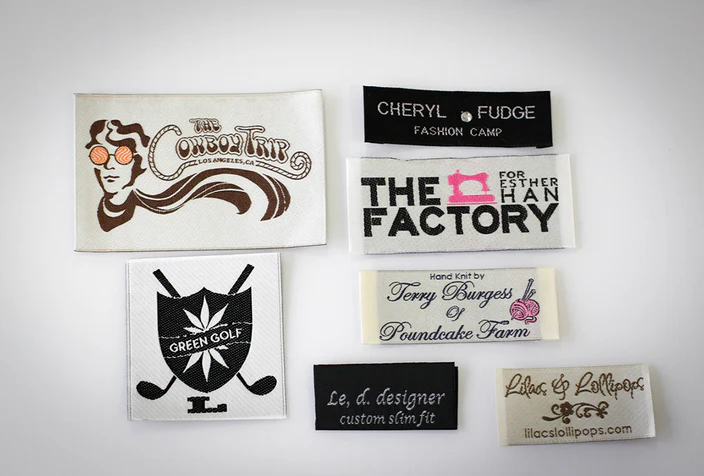 Damask woven clothing label – Liberty Labels USA