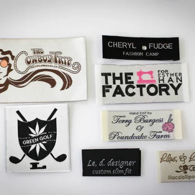 Damask woven clothing label – Liberty Labels USA